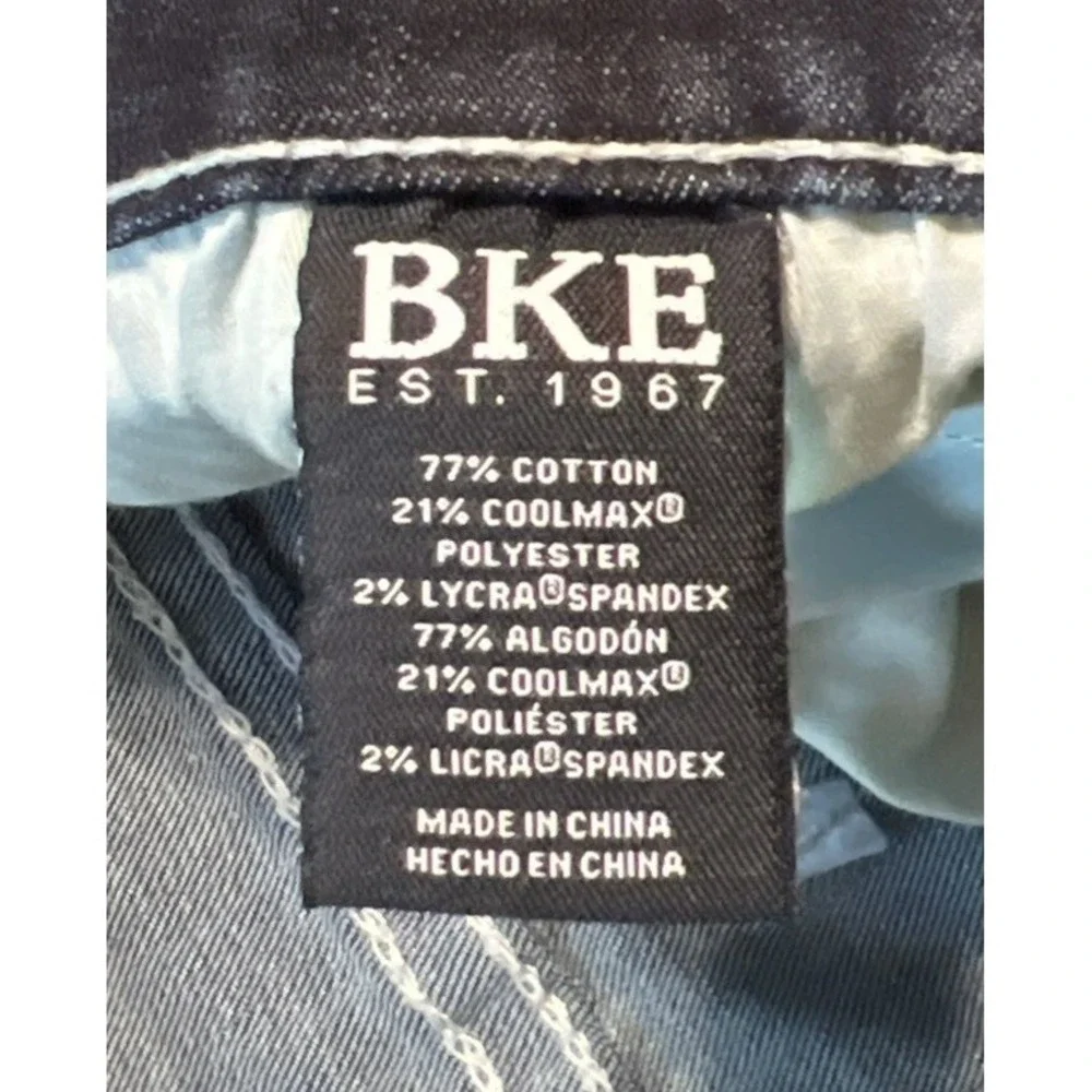 BKE Buckle Jake Straight Leg Stretch Dark Wash Blue Jeans Size 30x32 (30x33)